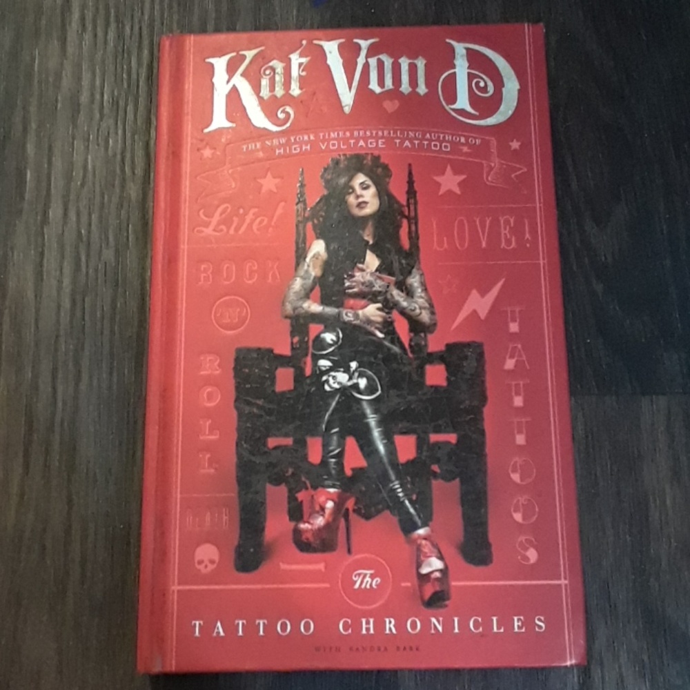 KVD autographed tattoo chronicles book